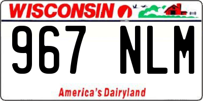 WI license plate 967NLM