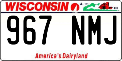 WI license plate 967NMJ