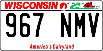 WI license plate 967NMV