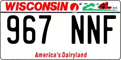 WI license plate 967NNF