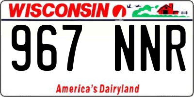 WI license plate 967NNR