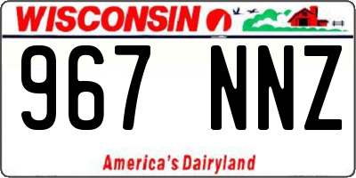 WI license plate 967NNZ