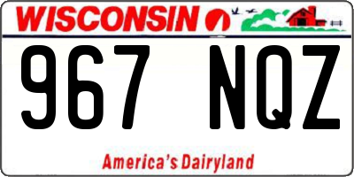 WI license plate 967NQZ