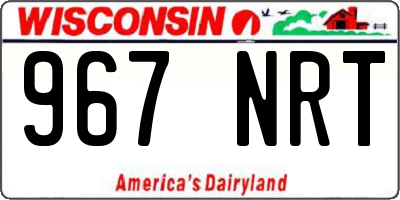 WI license plate 967NRT