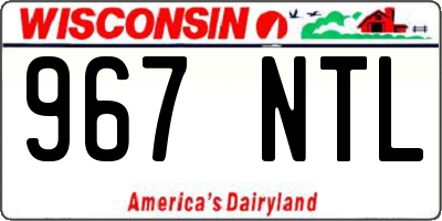 WI license plate 967NTL