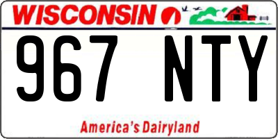 WI license plate 967NTY