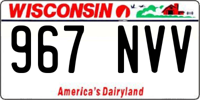 WI license plate 967NVV