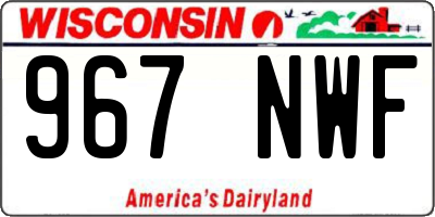 WI license plate 967NWF
