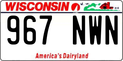 WI license plate 967NWN