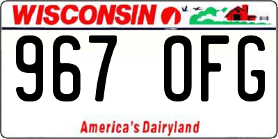 WI license plate 967OFG