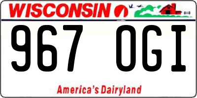 WI license plate 967OGI