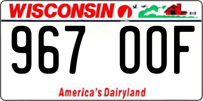 WI license plate 967OOF