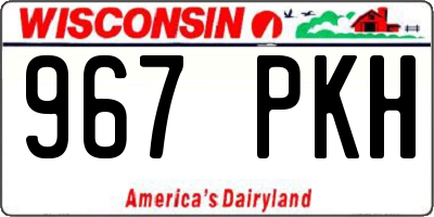 WI license plate 967PKH
