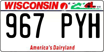 WI license plate 967PYH