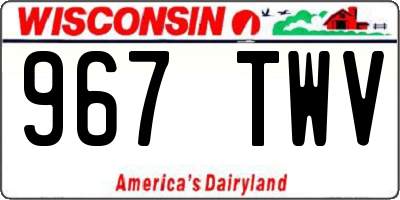 WI license plate 967TWV