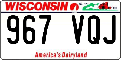 WI license plate 967VQJ