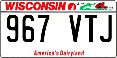 WI license plate 967VTJ