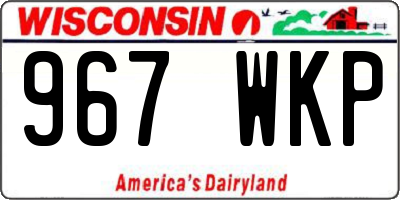 WI license plate 967WKP