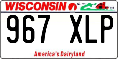 WI license plate 967XLP