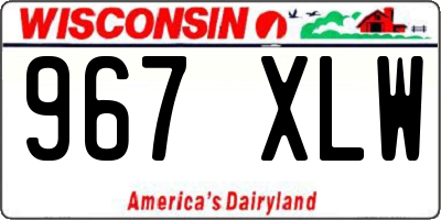 WI license plate 967XLW
