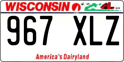 WI license plate 967XLZ