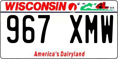 WI license plate 967XMW