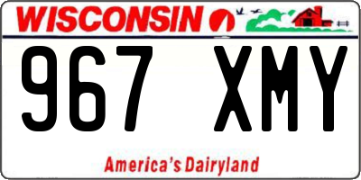 WI license plate 967XMY