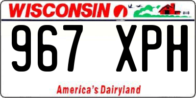 WI license plate 967XPH
