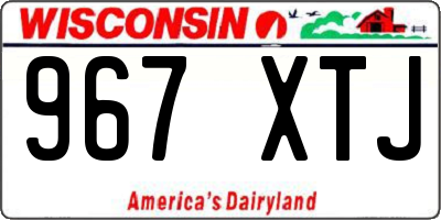 WI license plate 967XTJ