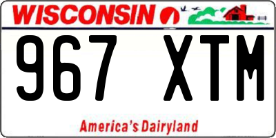WI license plate 967XTM