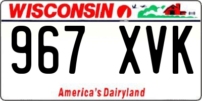 WI license plate 967XVK