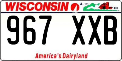 WI license plate 967XXB
