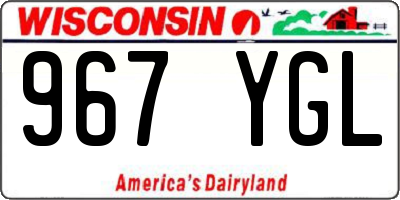 WI license plate 967YGL