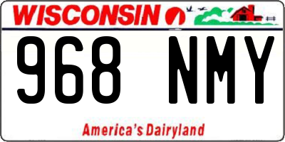 WI license plate 968NMY