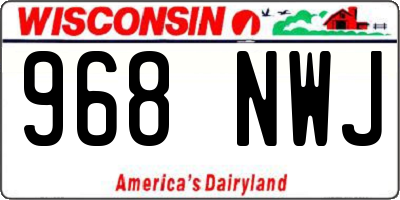 WI license plate 968NWJ