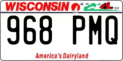 WI license plate 968PMQ