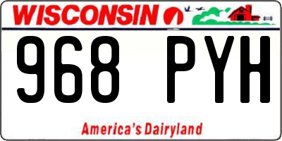 WI license plate 968PYH