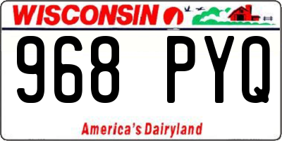 WI license plate 968PYQ