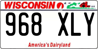 WI license plate 968XLY