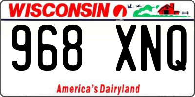 WI license plate 968XNQ