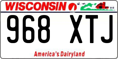 WI license plate 968XTJ