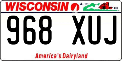 WI license plate 968XUJ