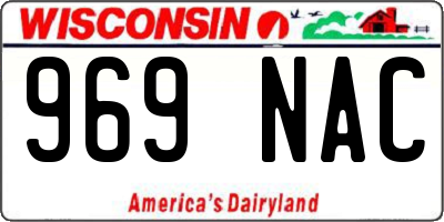 WI license plate 969NAC