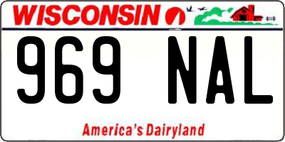 WI license plate 969NAL