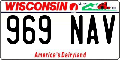 WI license plate 969NAV