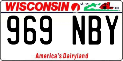 WI license plate 969NBY