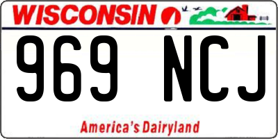 WI license plate 969NCJ