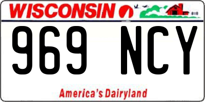 WI license plate 969NCY