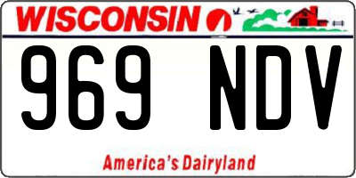 WI license plate 969NDV