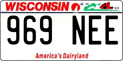 WI license plate 969NEE